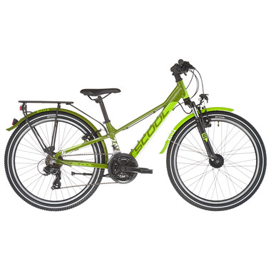 Bicicletta Ibrida S'COOL TROX EVO 21V 24" Verde/Giallo 2022 0